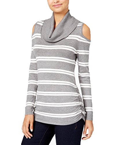 Hooked Up By Iot Juniors Cowl Neck Cold Shoulder Sweater