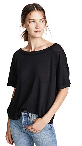 Free People Women's Viola Tee, Black, Small
