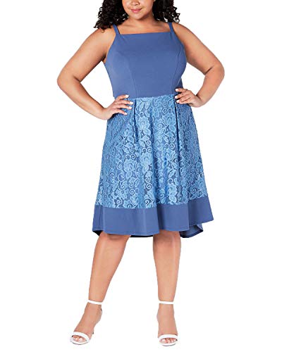 Trendy Plus Size Lace-Inset Dress