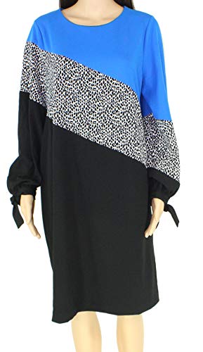 Plus Size Colorblocked Shift Dress