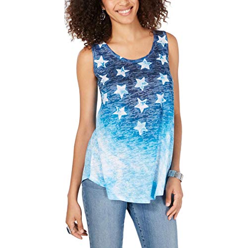 Graphic Ombré Sleeveless Top