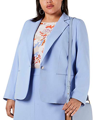 Trendy Plus Size Notch-Collar Single-Button Jacket