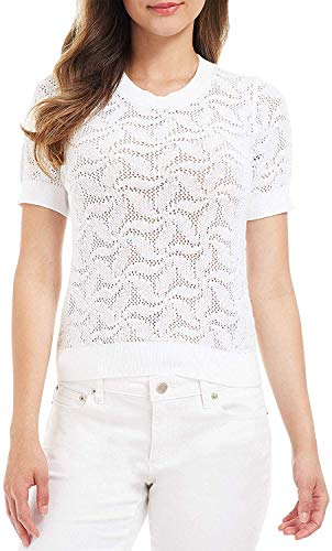 Michael Kors Mesh Sweater (White, XL)