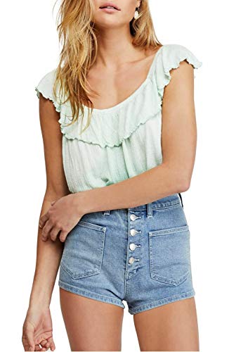 Free People Cora Lee Off The Shoulder Ombre Flounce Top