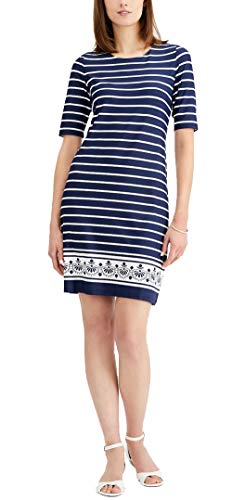 Charter Club Petite Striped Shift Dress