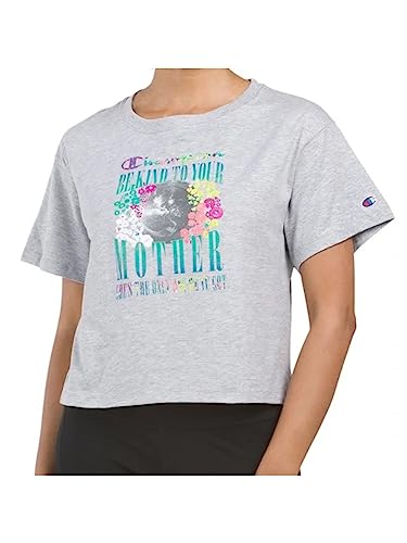 Womens Graphic Cropped T-Shirt