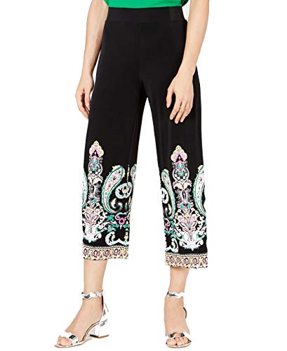 INC Printed Cropped Wide-Leg Pants