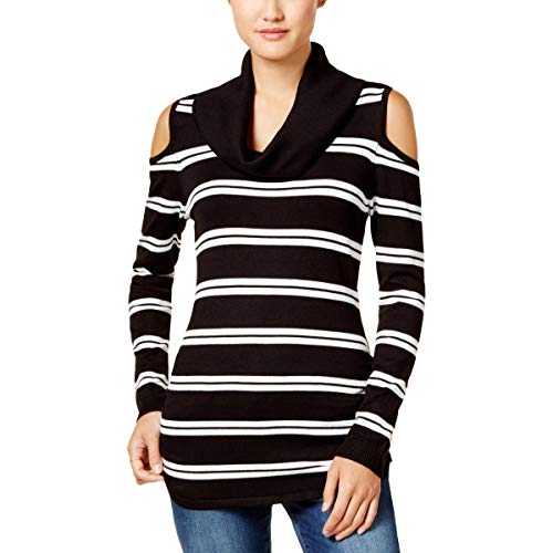 Hooked Up By Iot Juniors Cowl Neck Cold Shoulder Sweater