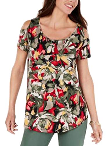 JM Collection Petite Printed Top