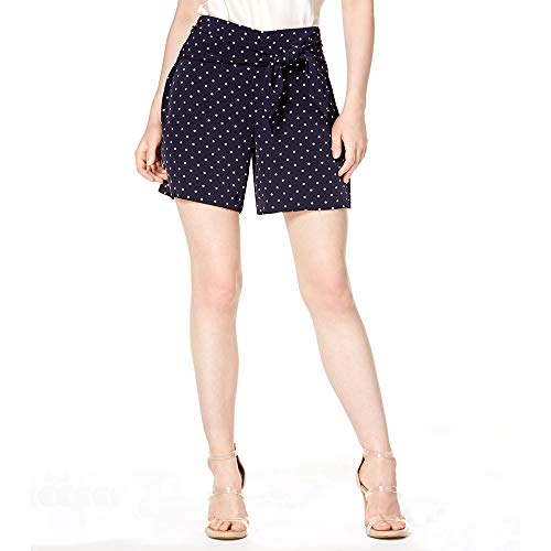 Polka-Dot Tie-Waist Shorts
