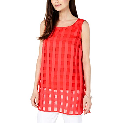 Plaid Illusion Tunic
