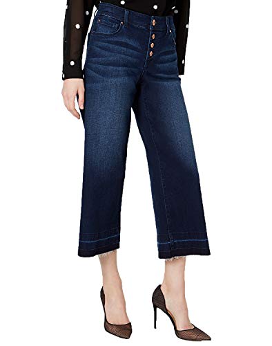 INC Petite Cropped Wide-Leg Denim