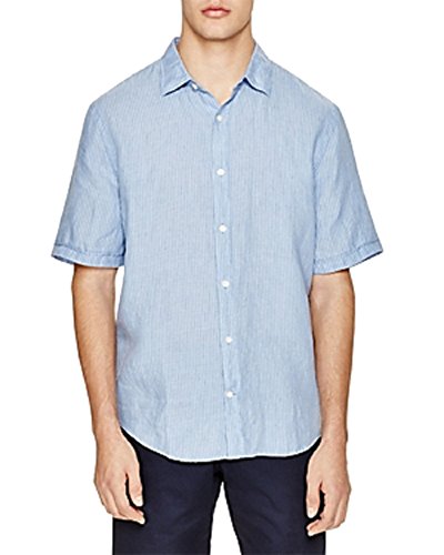 Linen Stripe Regular Fit Button-Down Shirt