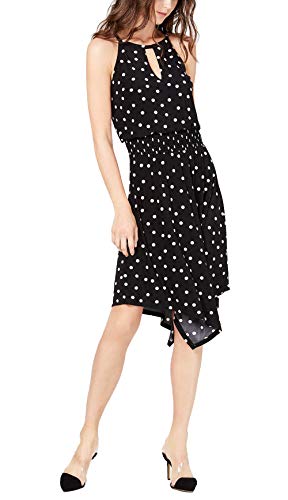 INC Sleeveless Printed Handkerchief-Hem Dress