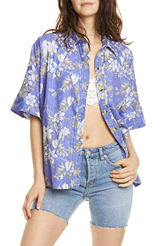 Free People Love Letters Cotton Printed Shirt