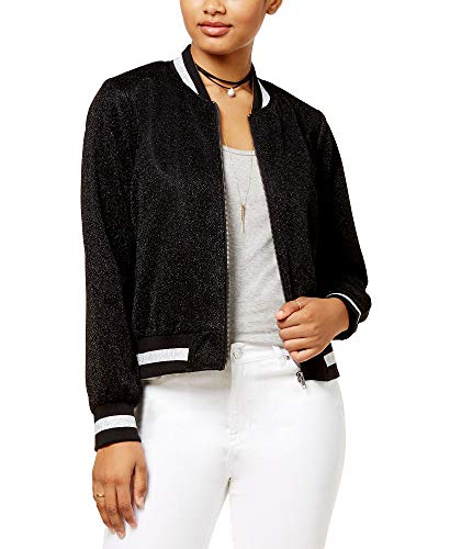 Juniors' Metallic Bomber Jacket