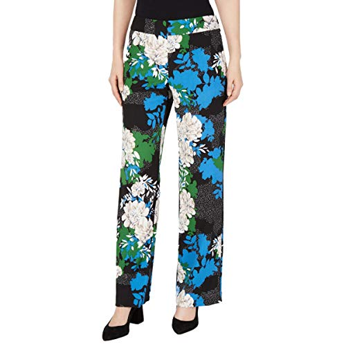I.N.C. Printed Wide-Leg Crêpe Pants
