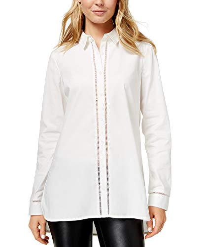 Armani Exchange Women's Cutout-Trim Button-Front Shirt