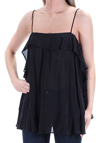 Intimately Free People Womens Ruffled Spaghetti Straps Blouse