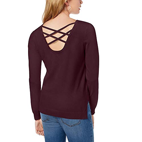 Juniors' Strappy-Back Sweater