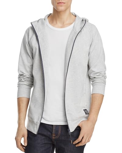 Scotch & Soda Men's Lightweight Neoprene Hooded Track Jacket