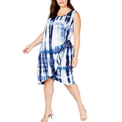 Trendy Plus Size Tie-Dyed Dress