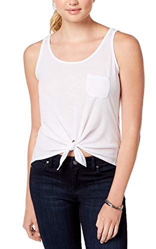 Juniors Tie-Front Tank Top