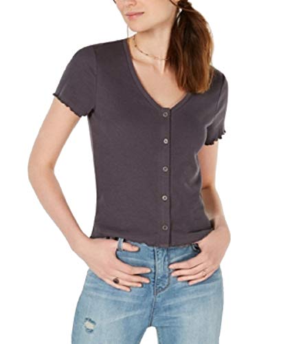 Juniors' Lettuce-Trim Shirt