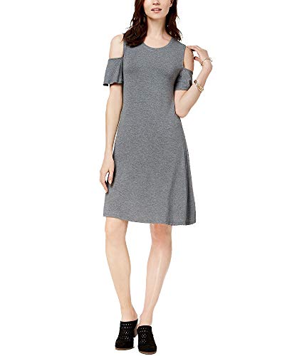 Cold-Shoulder A-Line Dress