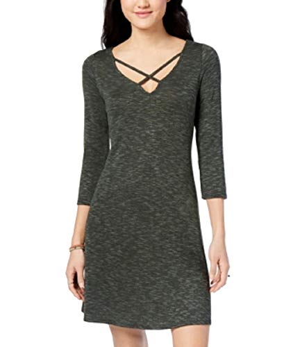 Juniors' Marled Crisscross Dress