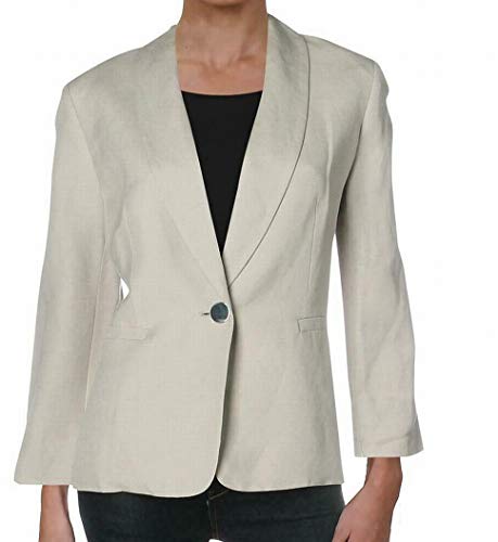 One-Button Shawl-Collar Blazer