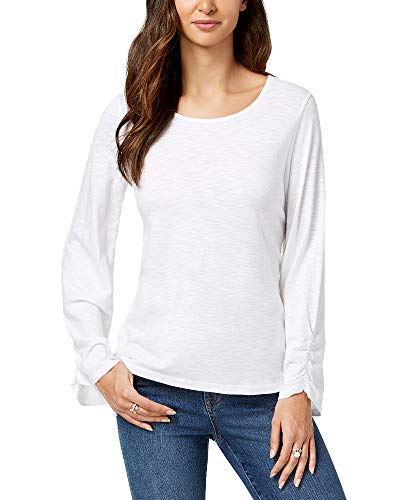 Ruched-Sleeve Top