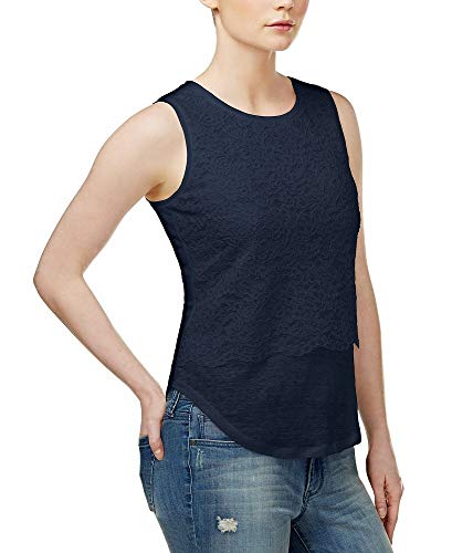 Maison Jules Lace Layered Look Top