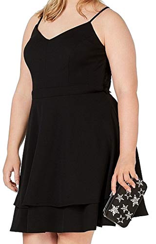 Trendy Plus Size Lace-Trim Fit & Flare Dress