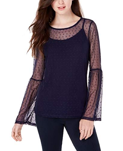 by Ikeddi Juniors' Mesh Bell-Sleeve Top