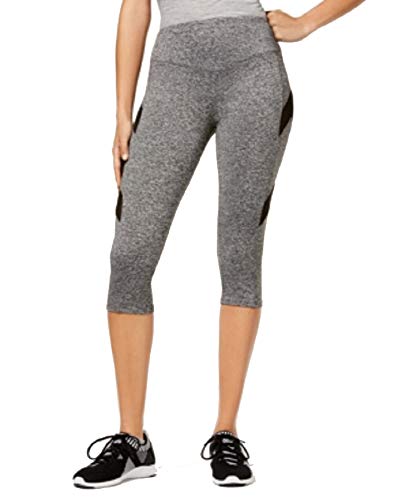 Juniors' Mesh-Inset Cropped Leggings
