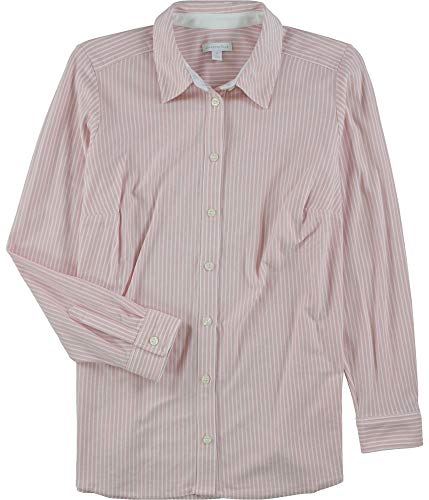 Plus Size Cotton Striped Knit Shirt