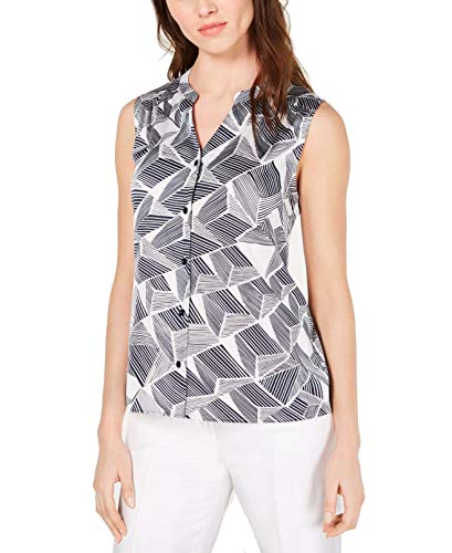 Printed Sleeveless Blouse