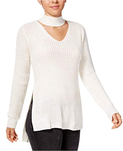 Juniors' Cutout Turtleneck Sweater