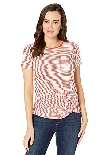 Lauren Ralph Lauren Stripe Print Twist Knot T-Shirt