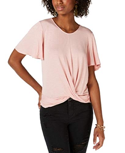 Juniors' Twist-Front Top