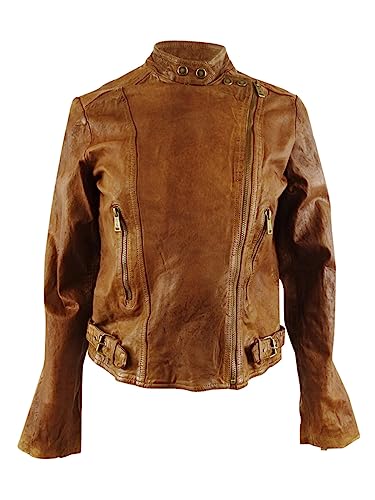 Tumbled-Leather Jacket