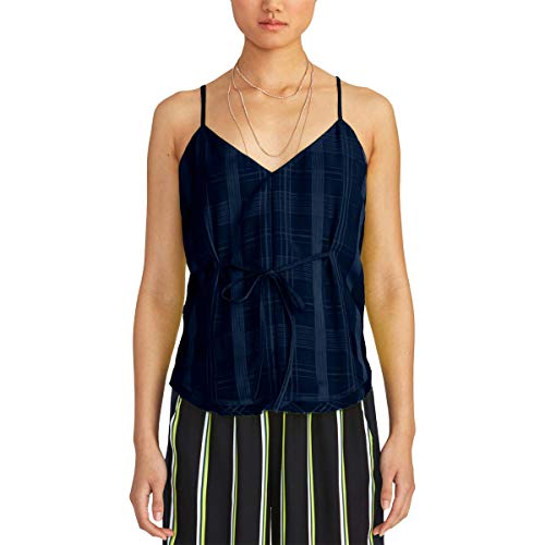 Jasmin Plaid Tie-Front Camisole