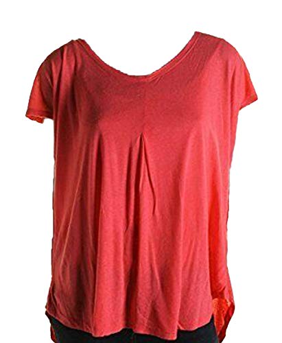 TAHARI Pink Linen Blend V-Neck Sleeveless Pullover Top