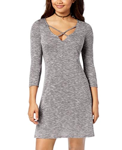 Juniors' Marled Crisscross Dress