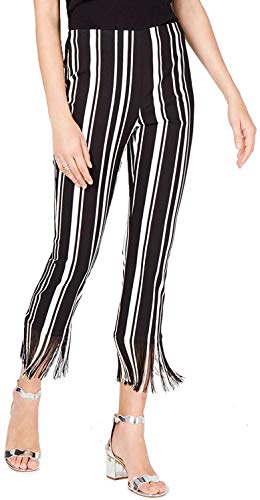 INC Fringe-Trim Cropped Skinny Pants