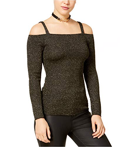 Juniors' Shine Off-The-Shoulder Sweater