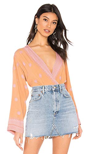Free People On Board Bodysuit Brown Combo LG (Women's 12)