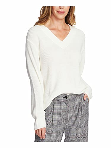 Vince Camuto Ribbed Knit V Neck Sweater