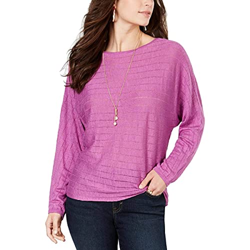Boat-Neck Dolman-Sleeve Sweater